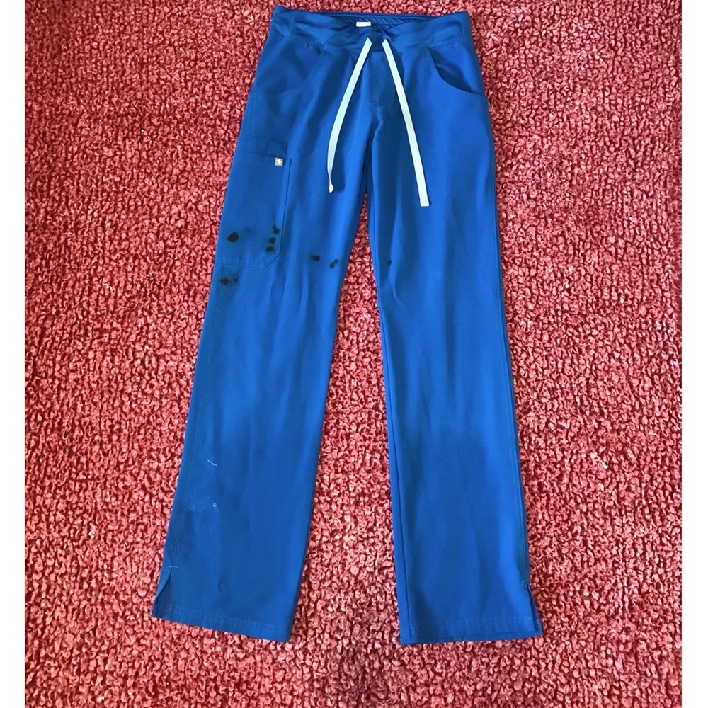FIGS Royal Blue XS Kade Cargo Scrub Pants